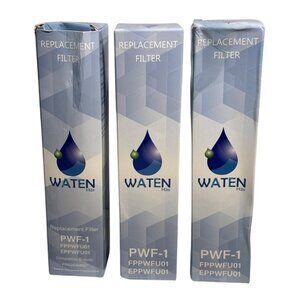 Frigidaire Refrigerator Replacement Water Filter FPPWFU01 Waten H2O Lot of 3
